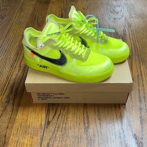 Nike Off White Air Force 1 “Volt”